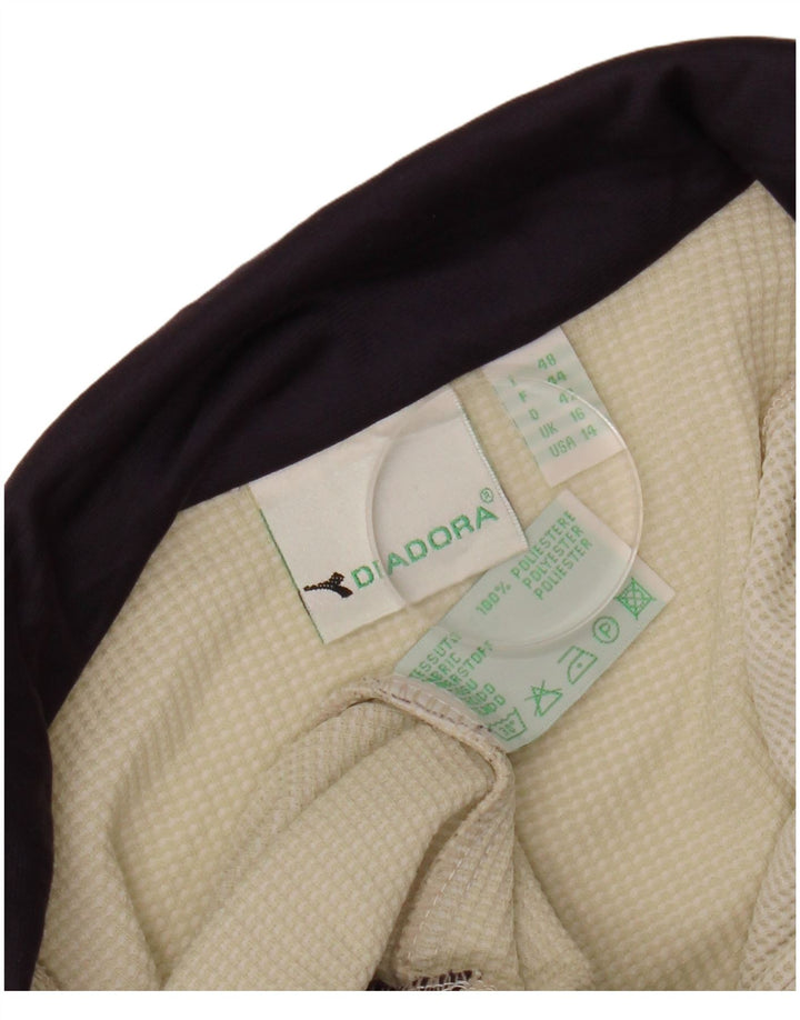 DIADORA Γυναικεία αθλητική φόρμα Top Jacket UK 16 Large White Colourblock