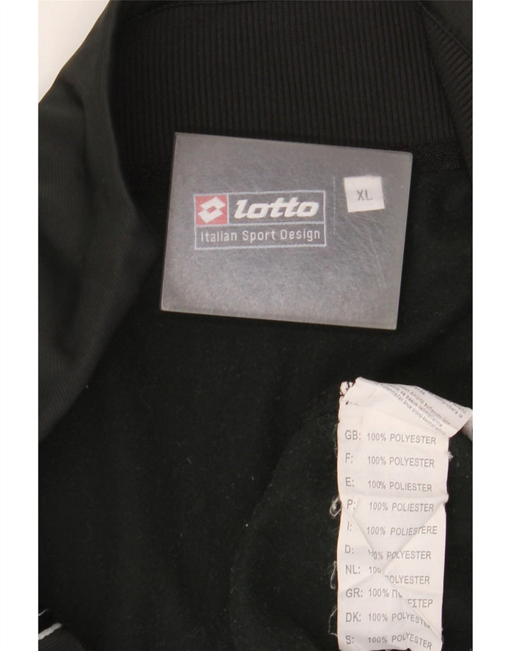 Ανδρική φόρμα Lotto Top Jacket XL Μαύρο πολυεστέρα