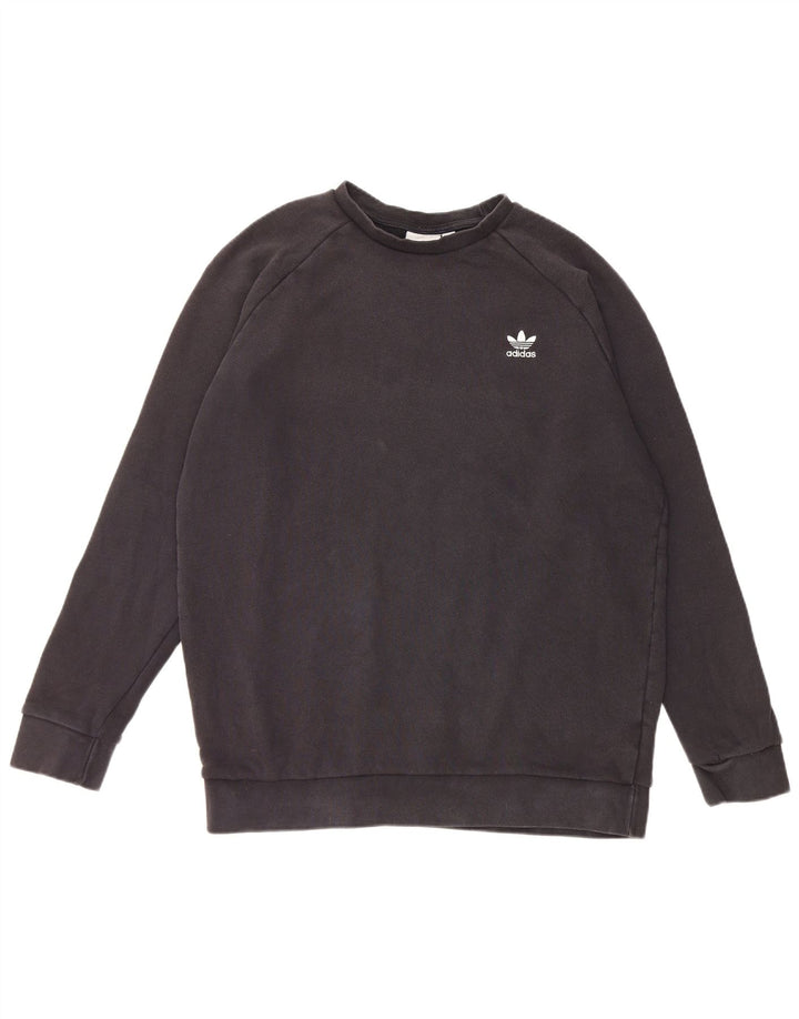 Ανδρικό φούτερ Adidas Jumper μεγάλο μαύρο βαμβακερό