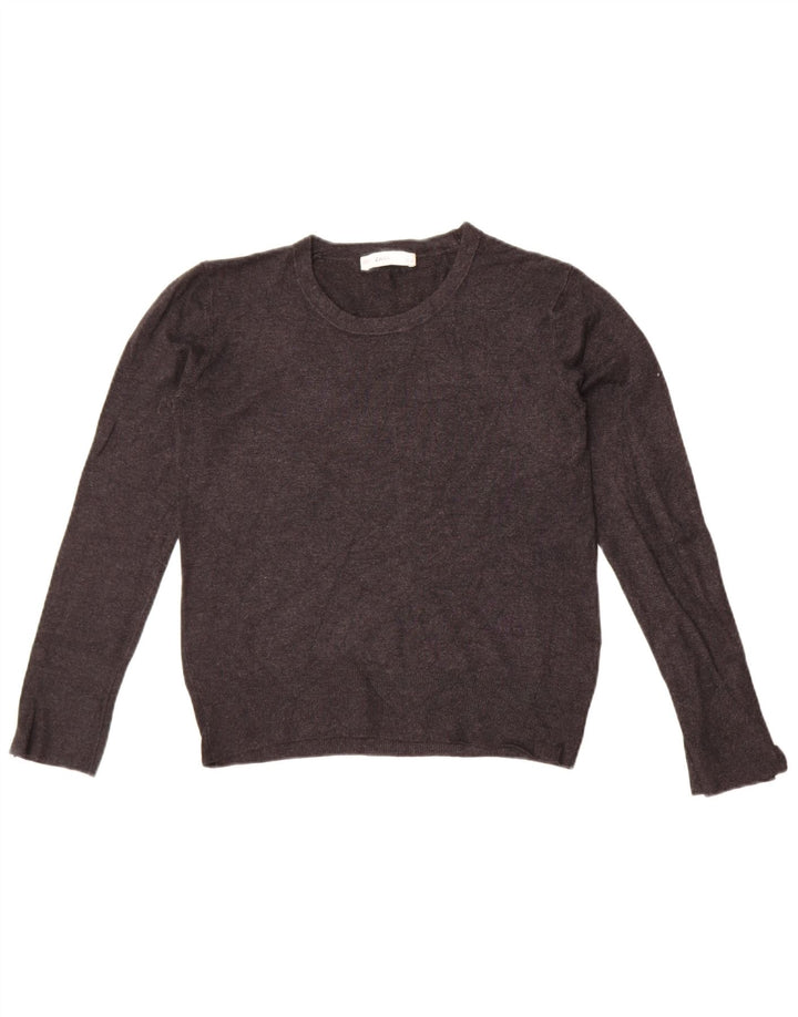 Zara Γυναικείο πουλόβερ με λαιμόκοψη UK 14 Large Grey