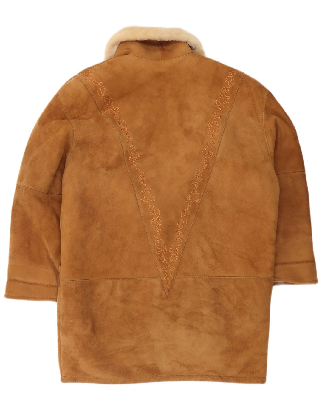 Vintage Γυναικείο Παλτό Shearling Oversized IT 44 Medium Brown Shearling