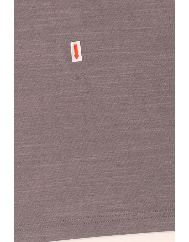 Γυναικείο μπλουζάκι NIKE Dri Fit Top UK 16 Large Grey Flecked Polyester