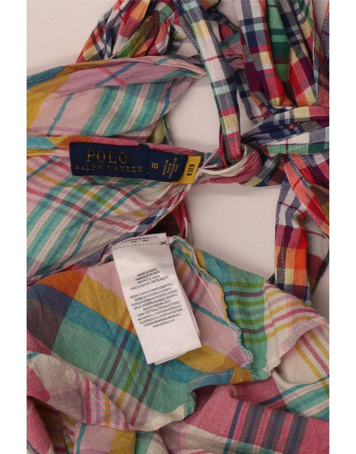 Γυναικείο φόρεμα πόλο Ralph Lauren US 10 Μεγάλο πολύχρωμο συνονθύλευμα