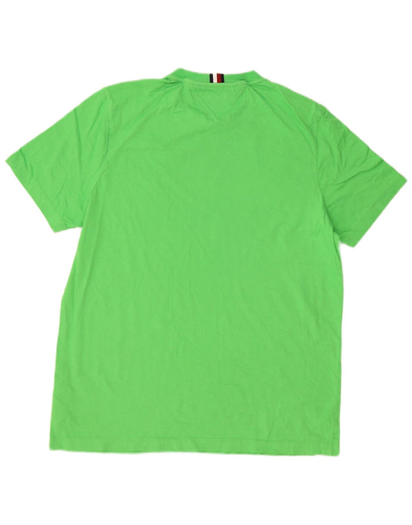 Ανδρικό T-Shirt Tommy Hilfiger Top XL Πράσινο βαμβακερό