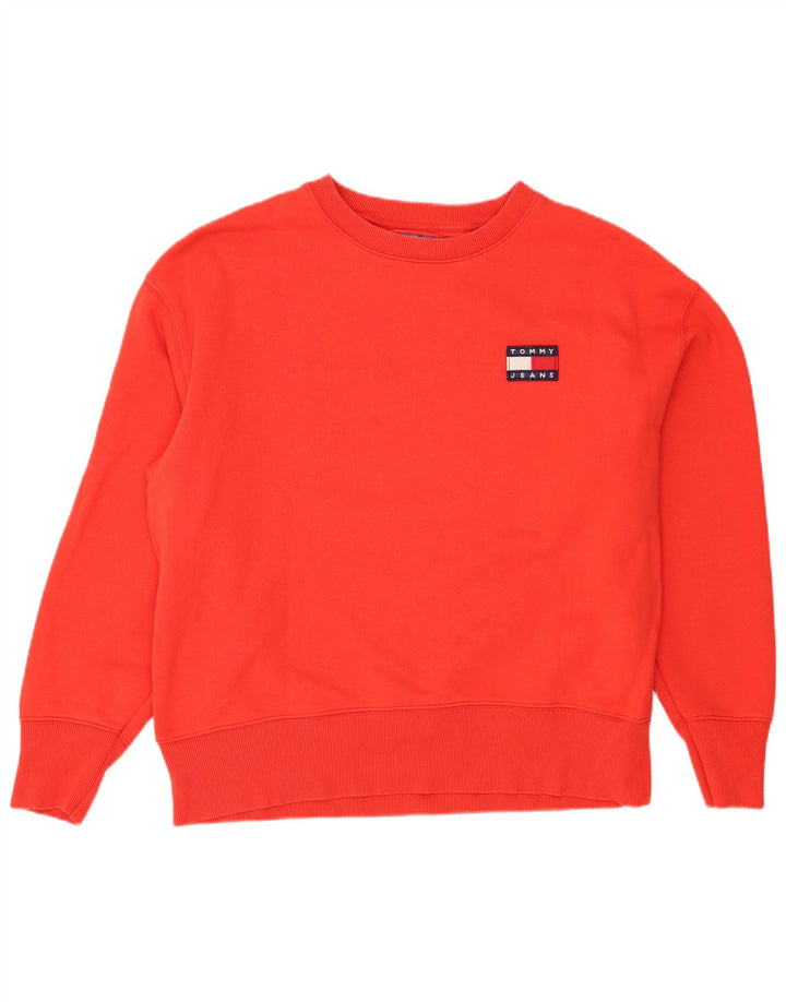 Ανδρικό φούτερ Tommy Hilfiger Jumper μεγάλο κόκκινο βαμβακερό