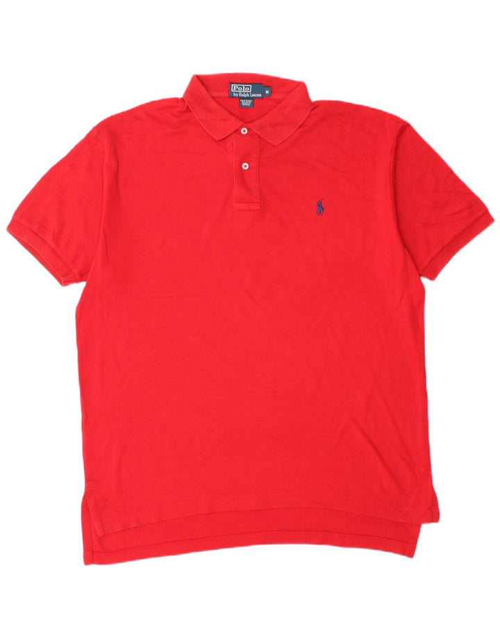 Polo Ralph Lauren Ανδρικό πουκάμισο polo, μεσαίο κόκκινο βαμβακερό