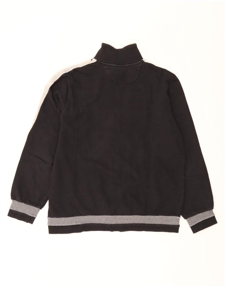 Lotto Γυναικεία αθλητική φόρμα Top Jacket UK 14 Medium Black Colourblock Βαμβακερό