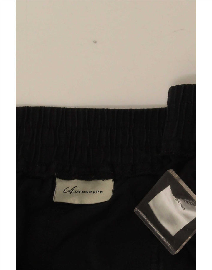 Ανδρικό σορτς Chino Marks & Spencer W52 5XL Μαύρο λινό