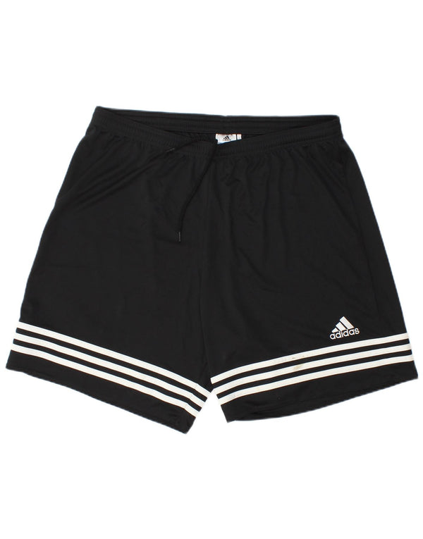 Ανδρικό αθλητικό σορτς Adidas XL W38 L7 Μαύρο ριγέ πολυεστέρα Sports