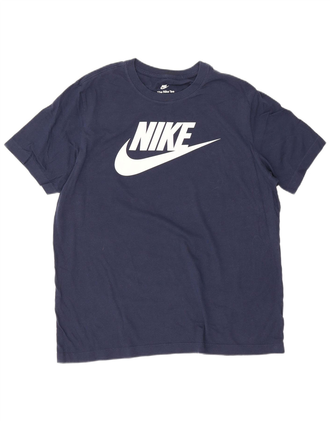 Ανδρικό γραφικό μπλουζάκι Nike, μεγάλο μπλε, βαμβακερό