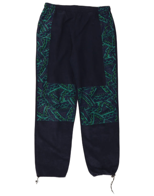 Vintage Ανδρική αθλητική φόρμα Παντελόνι Joggers Large Navy Blue Geometric