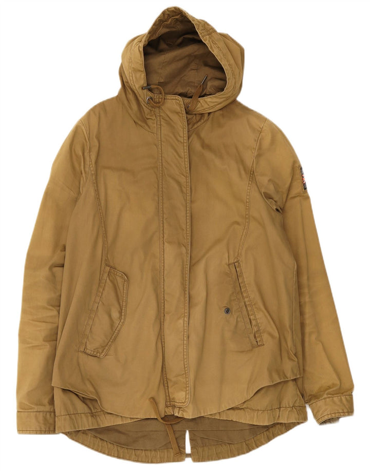 Superdry γυναικείο μπουφάν Parka με κουκούλα UK 14 Medium Khaki Cotton