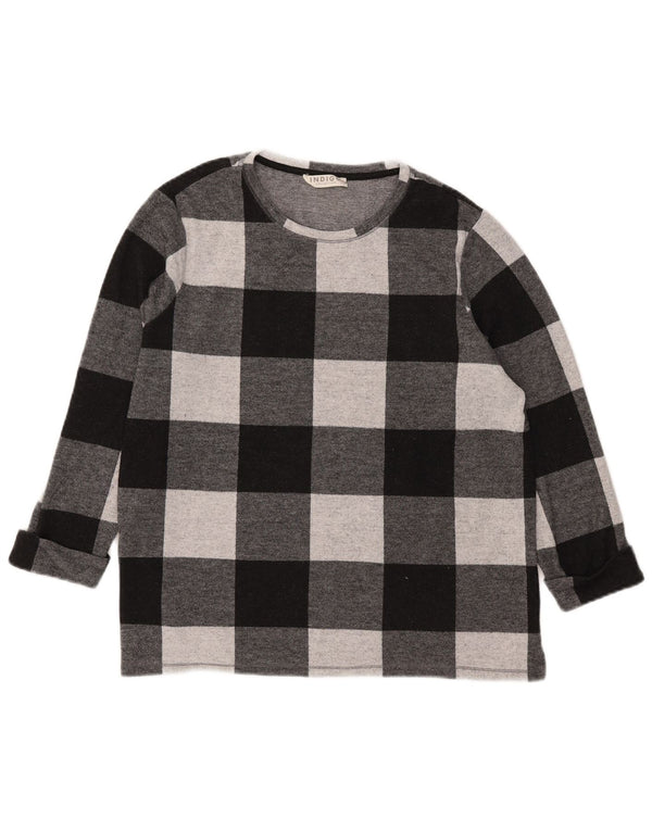 Marks & Spencer Γυναικείο μανίκι 3/4 UK 18 XL μαύρο πολυεστέρα Gingham