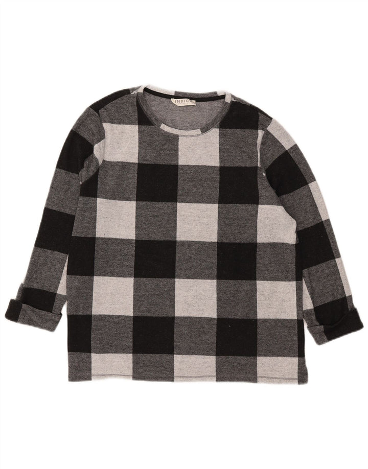 Marks & Spencer Γυναικείο μανίκι 3/4 UK 18 XL μαύρο πολυεστέρα Gingham