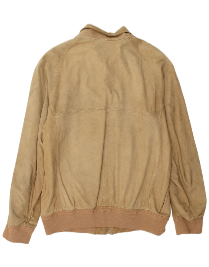 Ανδρικό Suede Bomber Jacket German's IT 52 XL Beige