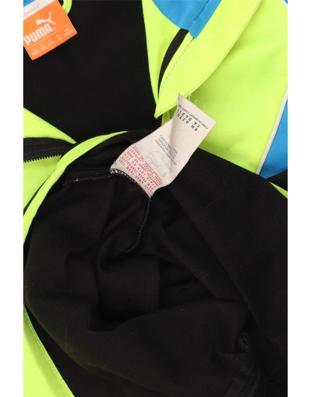 Μπουφάν Puma Boys αθλητική φόρμα 15-16 ετών Μαύρο Colourblock Polyester