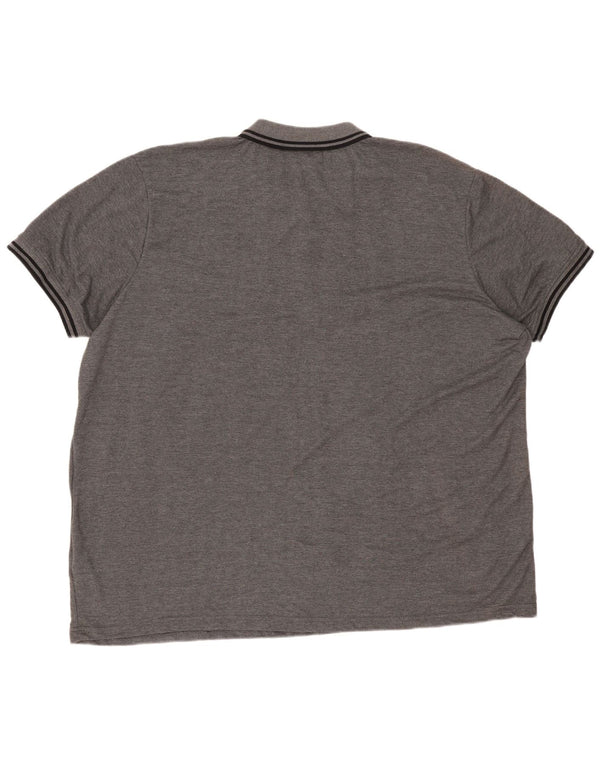 KAPPA Mens Polo Shirt 5XL Grey Polyester