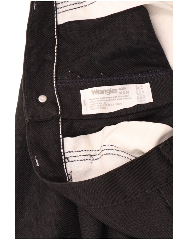 Ανδρικό παντελόνι Wrangler Bootcut Casual W36 L30 Black Polyester Classic