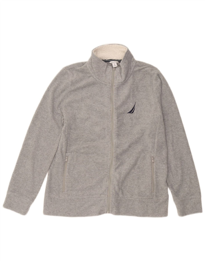 NAUTICA Γυναικείο Fleece Jacket UK 14 Medium Grey Polyester