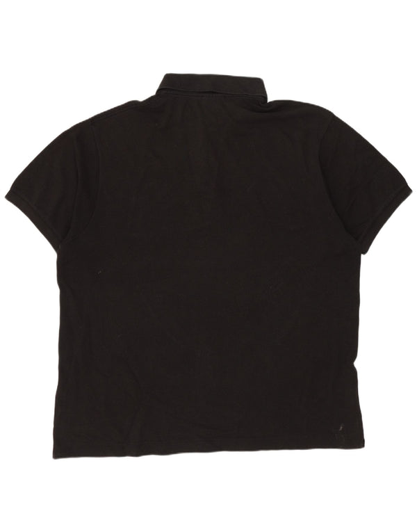 Ανδρικό πουκάμισο πόλο Lacoste 6 XL Μαύρο βαμβακερό