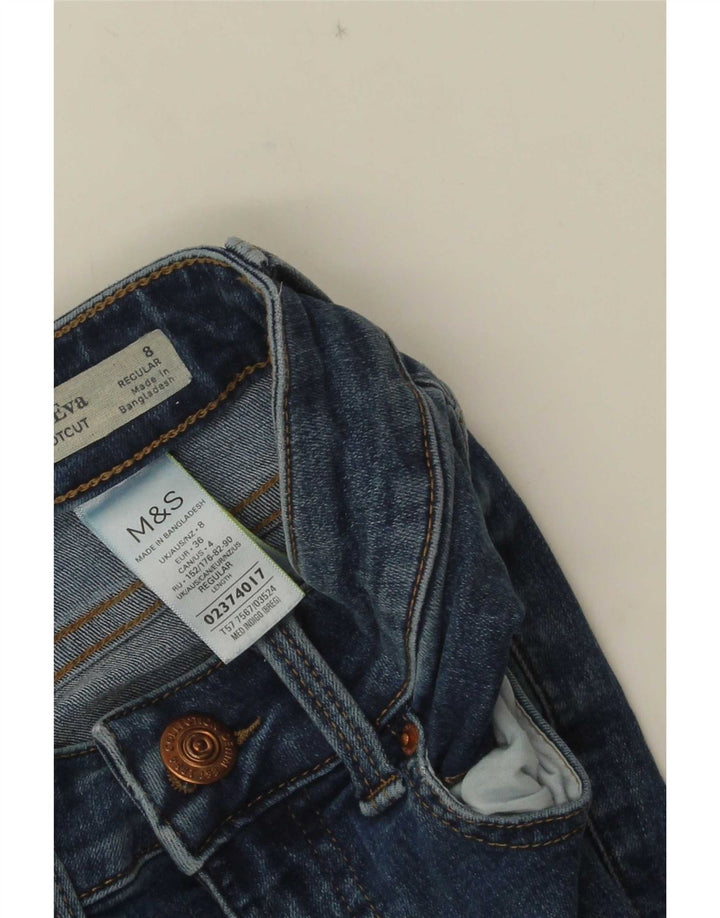Marks & Spencer Γυναικεία Eva Bootcut Jeans UK 8 Small W24 L29 Navy Blue