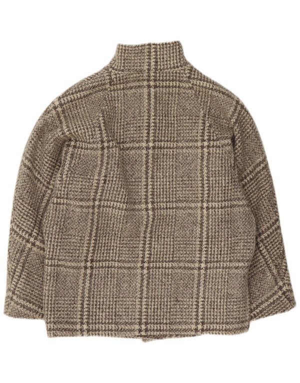 Vintage γυναικείο υπερμεγέθη πανωφόρι UK 16 Large Grey Check