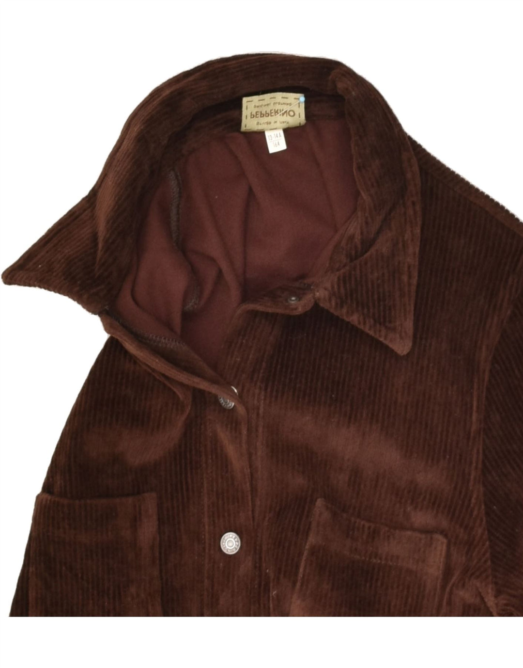 PEPPERINO Girls Corduroy Shirt 13-14 Years Brown Cotton | Vintage Pepperino | Thrift | Second-Hand Pepperino | Used Clothing | Messina Hembry 