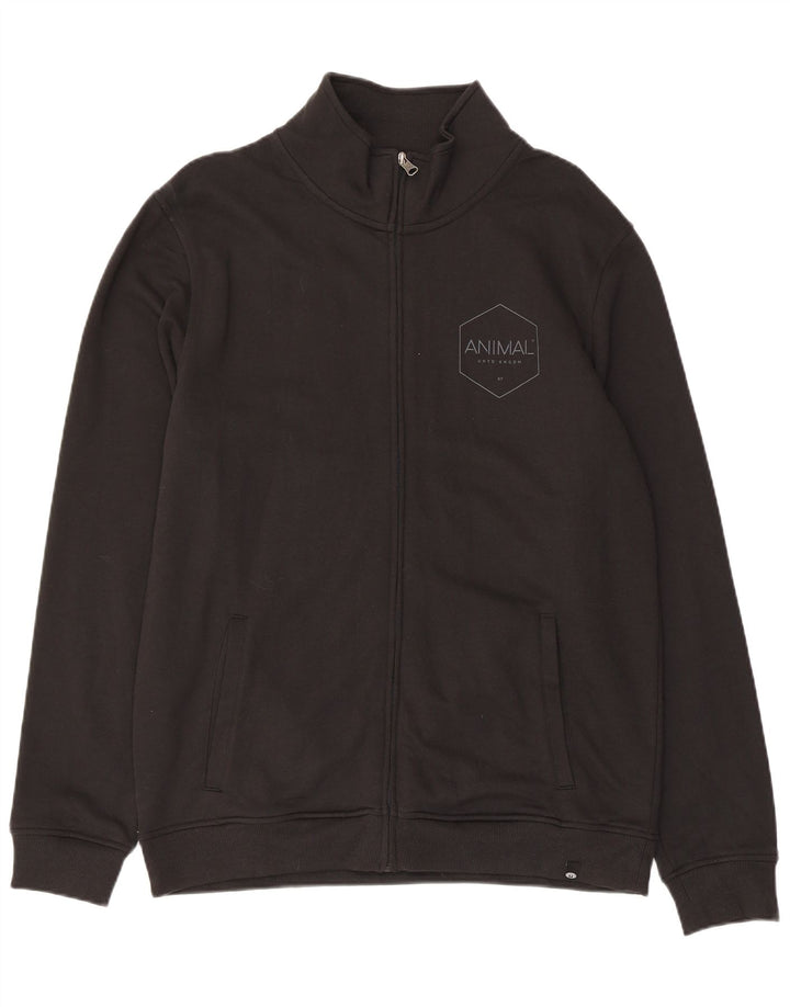 Ανδρική φόρμα Animal Top Jacket μεγάλο μαύρο βαμβακερό