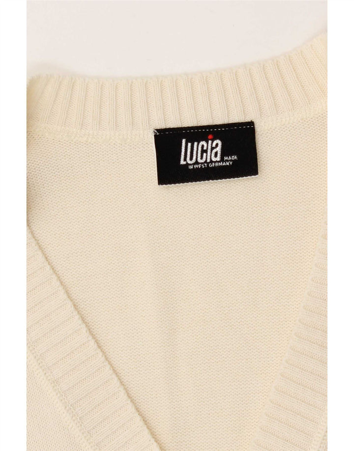 Γυναικείο πουλόβερ Lucia Cardigan UK 14 Medium Off White Πολυακρυλικό