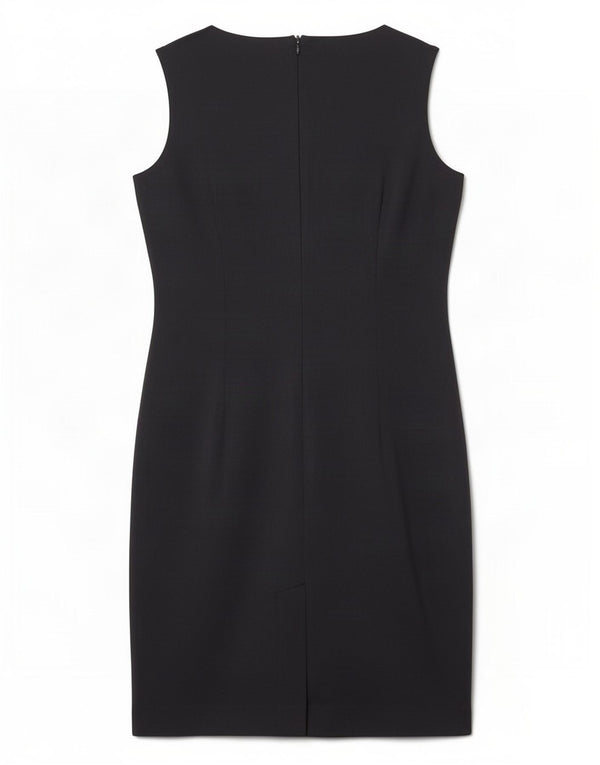 Zara Γυναικείο Αμάνικο Φόρεμα UK 12 Medium Navy Blue Polyester