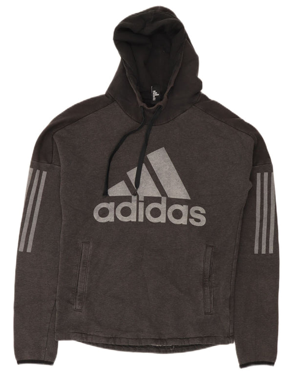 Ανδρικό γραφικό κουκούλα Adidas XS Γκρι βαμβακερό χρώμα