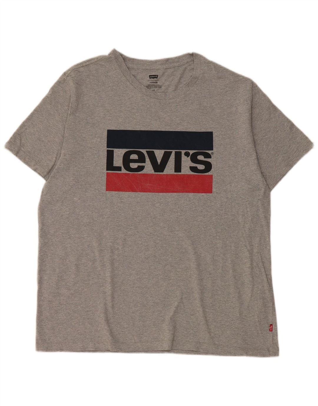 Ανδρικό μπλουζάκι Levi's Standard γραφικό Μπλουζάκι με μεγάλο γκρι βαμβάκι