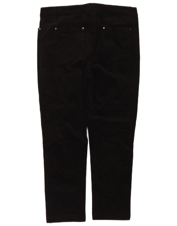 John Lewis Γυναικείο λεπτό κοτλέ παντελόνι UK 18 2XL W38 L30 μαύρο βαμβακερό