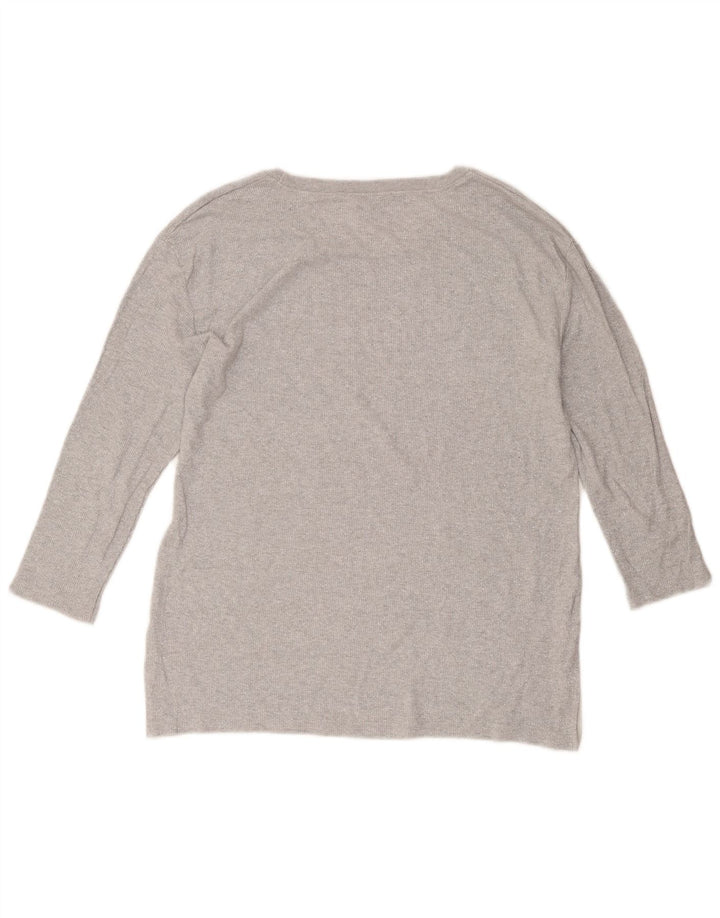 Massimo Dutti Γυναικείο τοπ 3/4 μανίκι UK 16 Large Grey