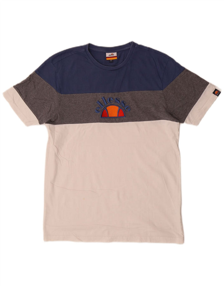 Ανδρικό γραφικό μπλουζάκι Ellesse Top Medium πολύχρωμο Colourblock Βαμβακερό