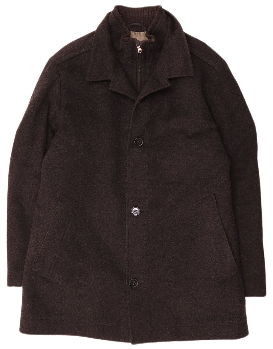 Ανδρικό πανωφόρι Hugo Boss EU 52 XL Γκρι μαλλί