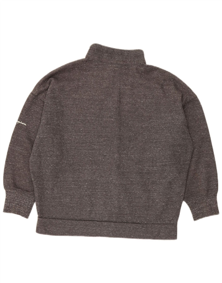 Champion γυναικεία υπερμεγέθη αθλητική φόρμα κορυφαίο μπουφάν UK 14 Medium Grey Flecked