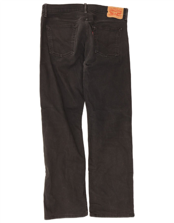 Levi's Mens 514 Straight Jeans W34 L32 Μαύρο