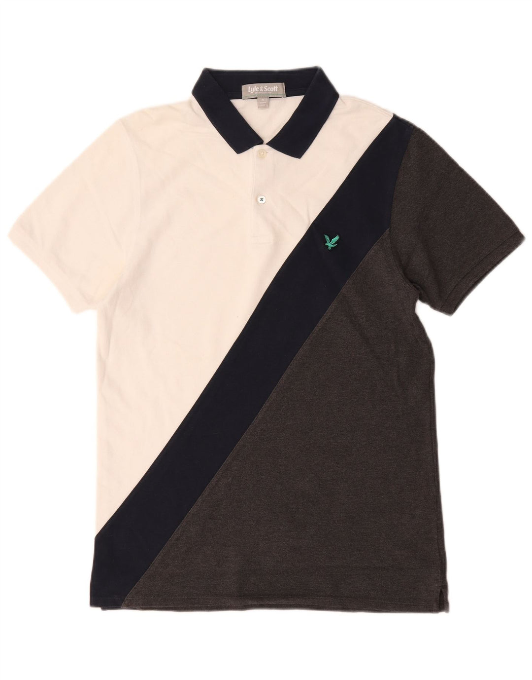 Lyle & Scott Ανδρικό πουκάμισο πόλο σε μεσαίο λευκό χρώμα, βαμβακερό