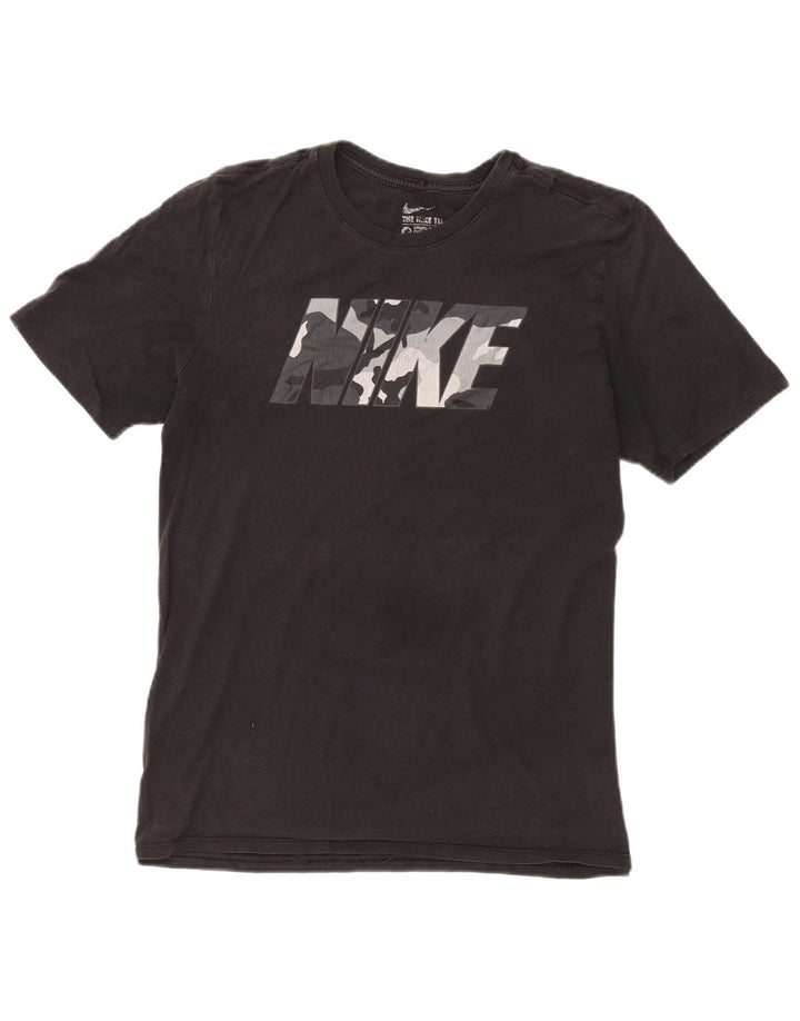 Ανδρικό T-Shirt με γραφικό αθλητικό κόψιμο Nike, μεσαίο μαύρο