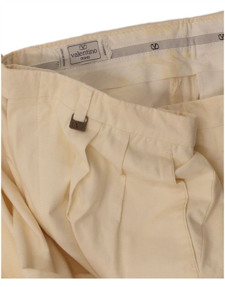 VALENTINO Ανδρικό παντελόνι Chino με καρφίτσα W30 L32 Off White