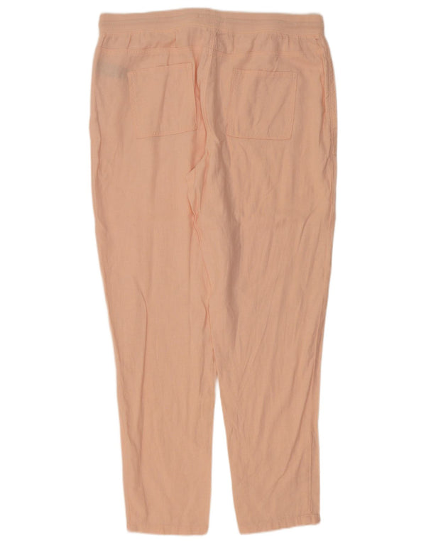 Marks & Spencer Γυναικείο κωνικό παντελόνι Chino UK 16 Large W36 L31 Pink