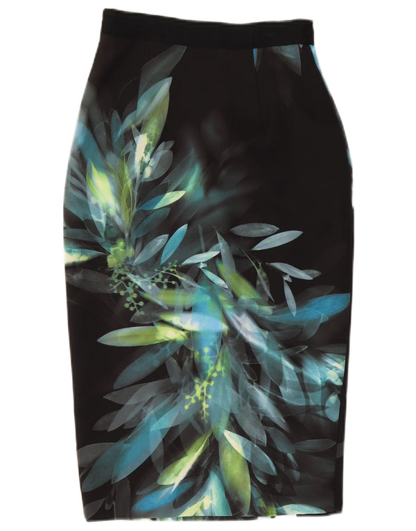 Coast Γυναικεία Pencil Φούστα UK 8 Small W26 Black Floral Polyester