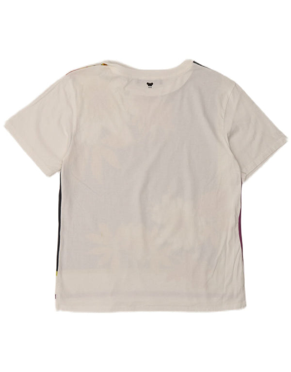 Max Mara Γυναικείο T-Shirt Weekend Top UK 10 Small White Floral
