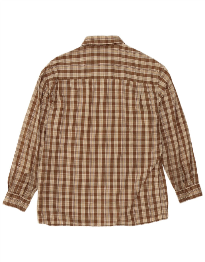 Ανδρικό πουκάμισο Wrangler, καφέ μεγάλο βαμβακερό