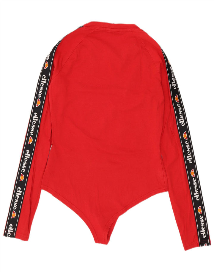 Ellesse γυναικείο γραφικό κορμάκι UK 10 Small Red Colourblock Βαμβακερό