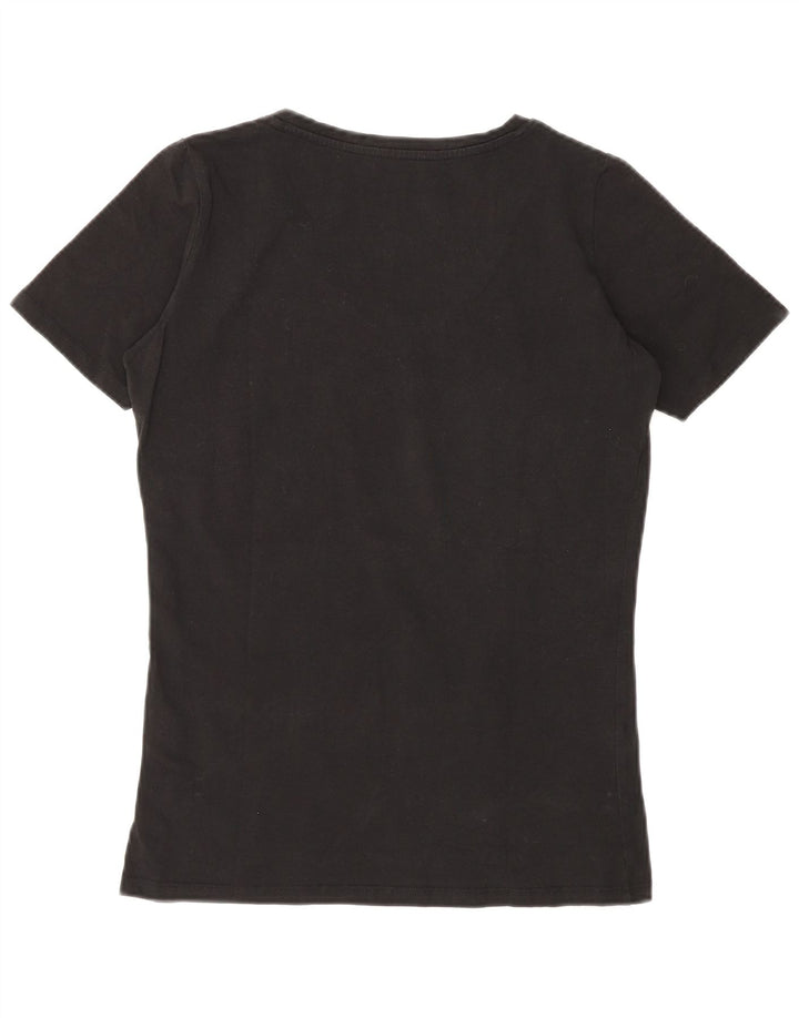 Γυναικείο γραφικό μπλουζάκι Guess Top UK 12 Medium Black