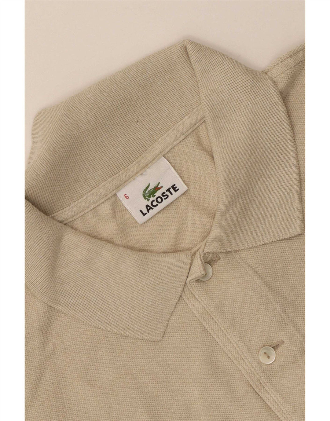 Ανδρικό πουκάμισο πόλο Lacoste, μέγεθος 6 XL Μπεζ