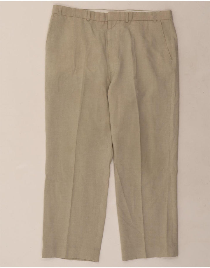 Marks & Spencer Ανδρικό ίσιο παντελόνι Chino W38 L27 Beige Polyester