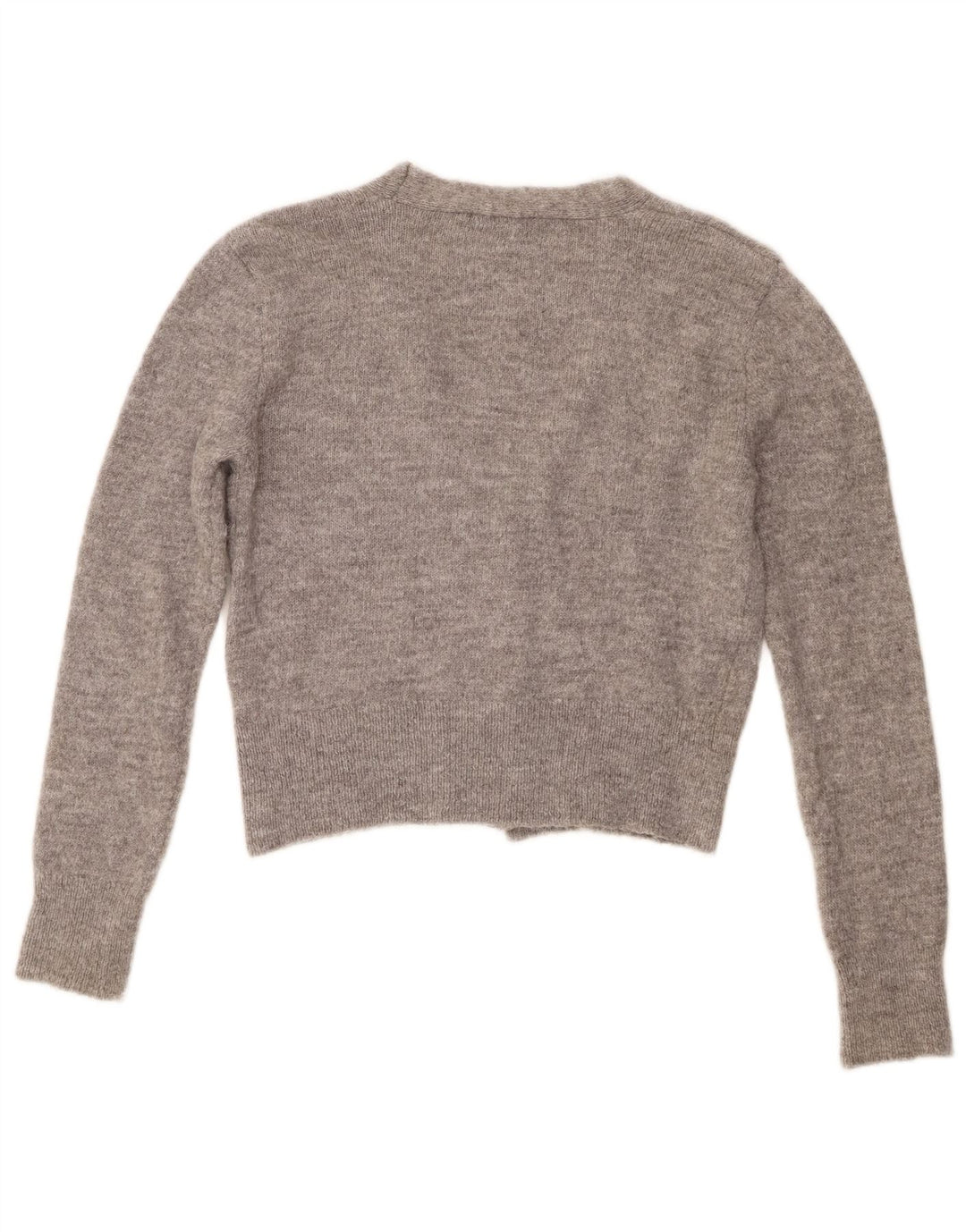Zara Γυναικεία Ζακέτα Crop UK 14 Medium Grey